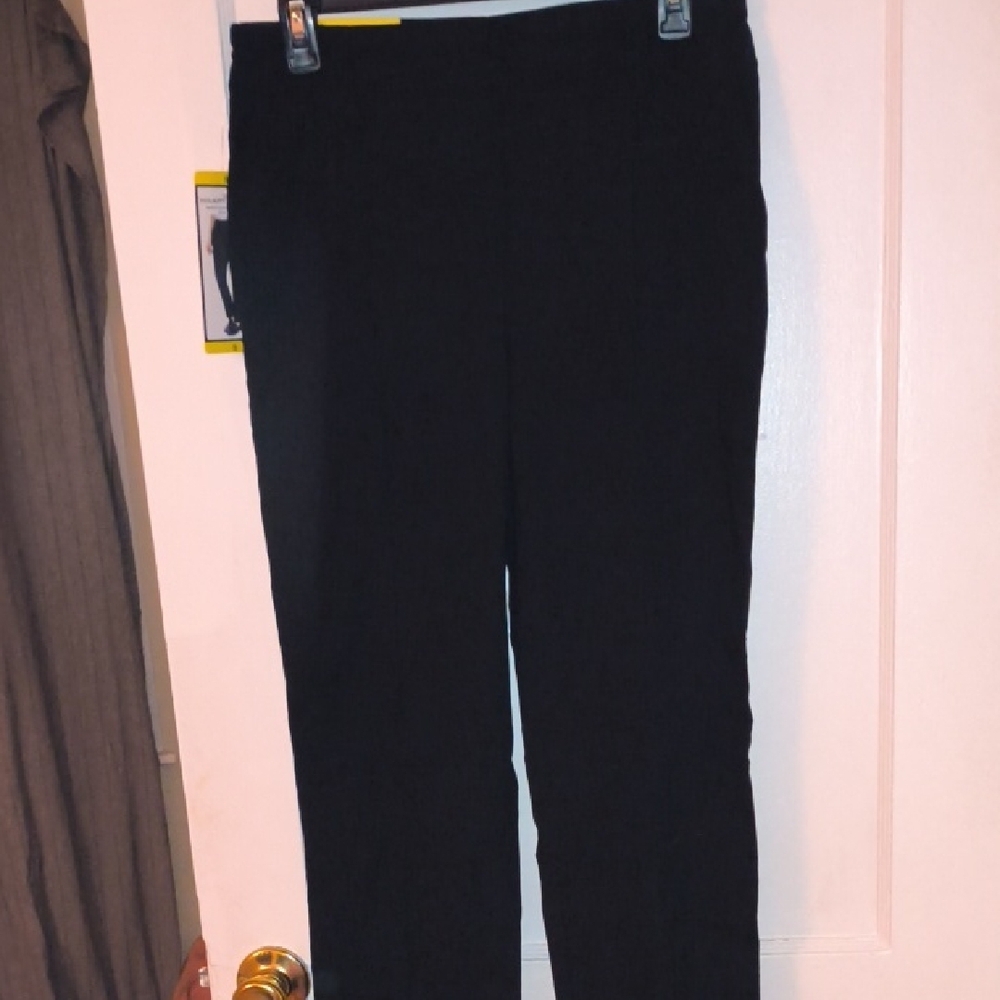 Hilary Radley Black Straight Leg Pants
